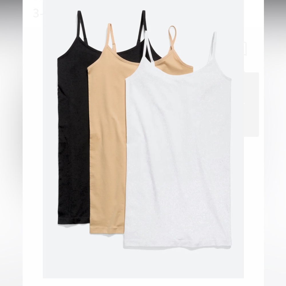 ECLAT 3-Pack Adjustable Maternity Cami, size medium